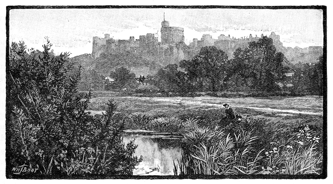 Windsori kastély, 1900. alkotó: William Henry James Boot