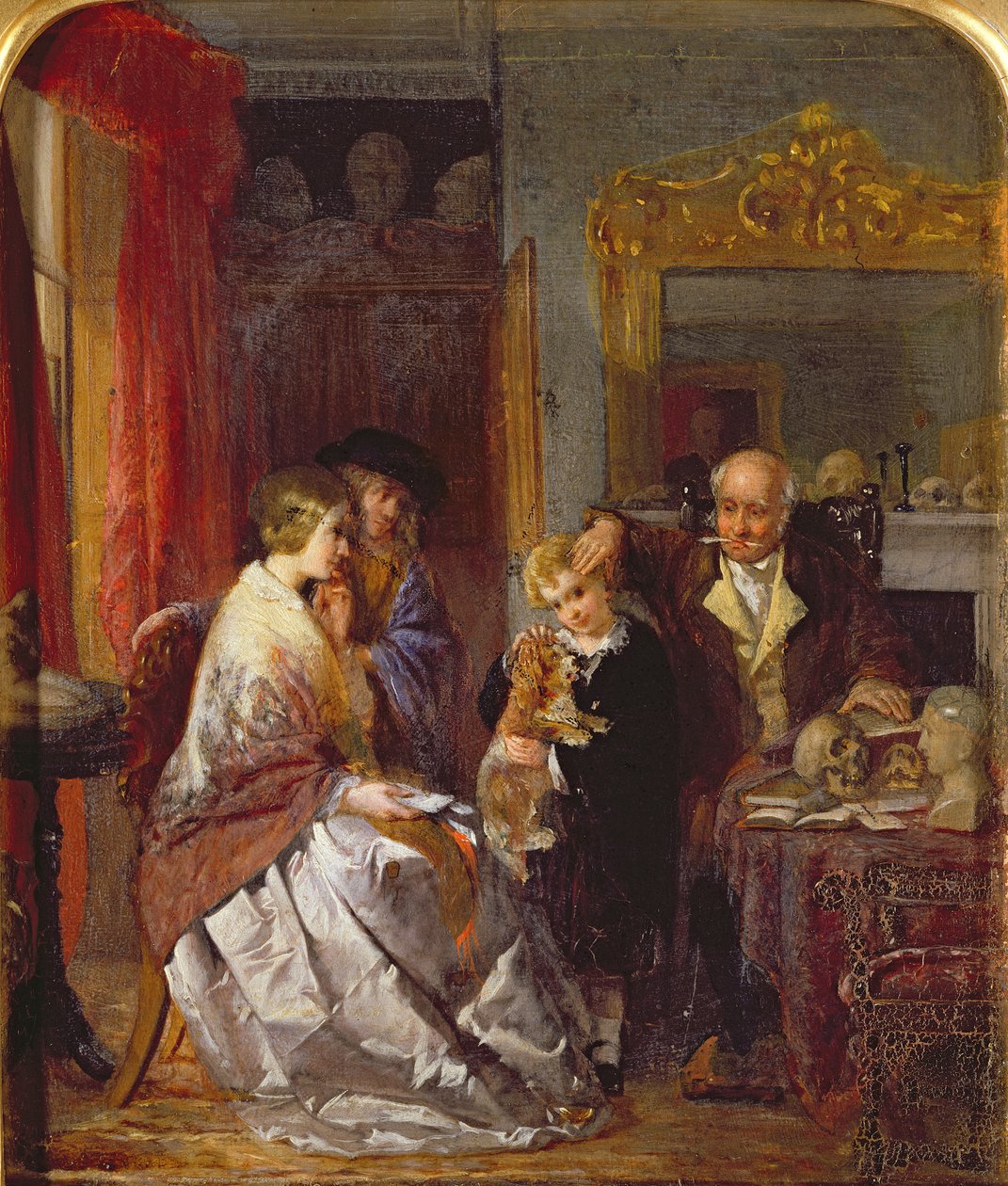A frenológus, 1852 körül alkotó: William Henry Knight