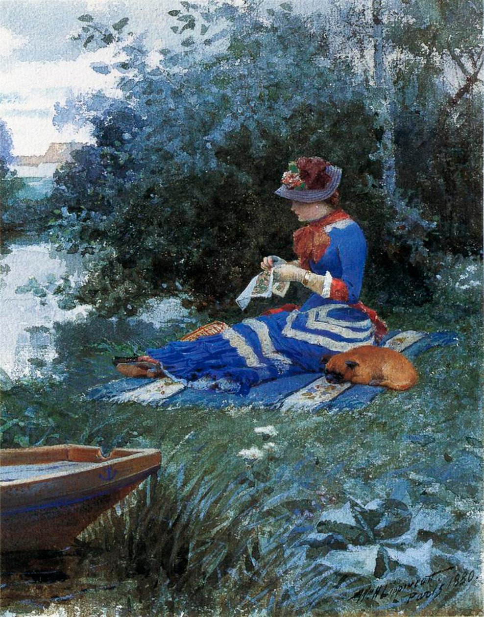 Egy csendes délután, 1880 alkotó: William Henry Lippincott