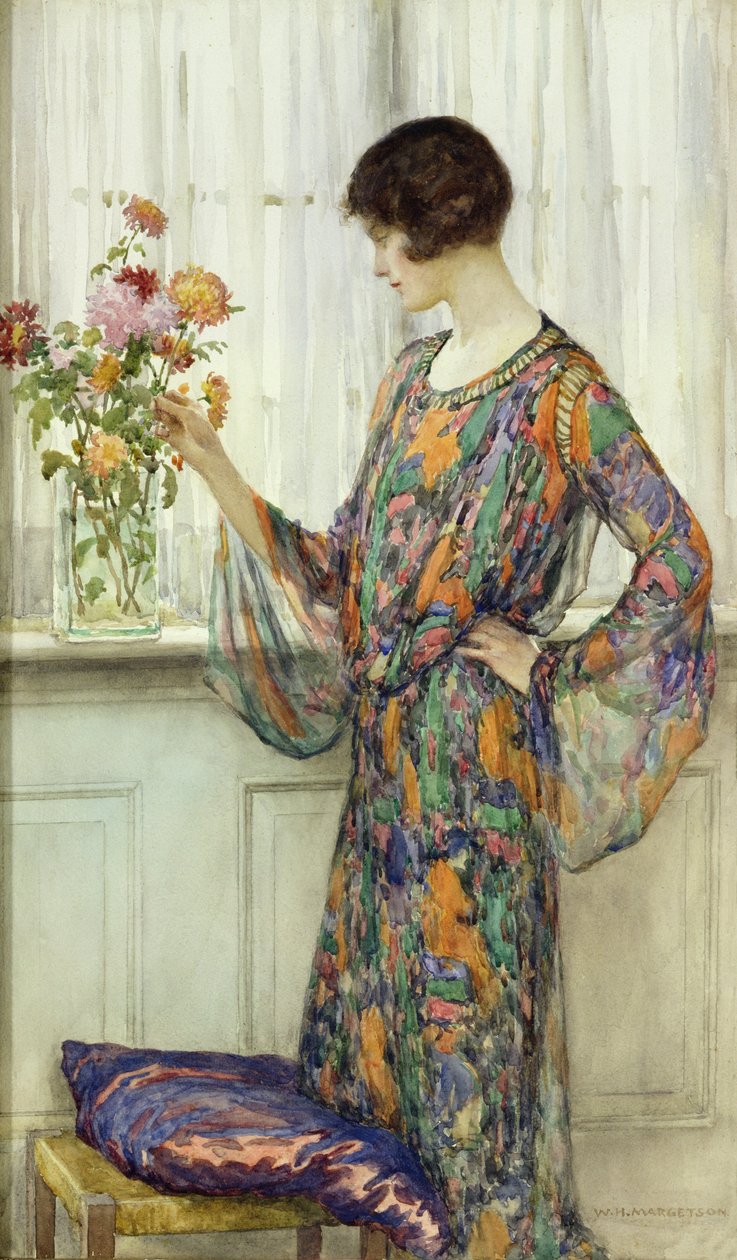 Virágok elrendezése alkotó: William Henry Margetson