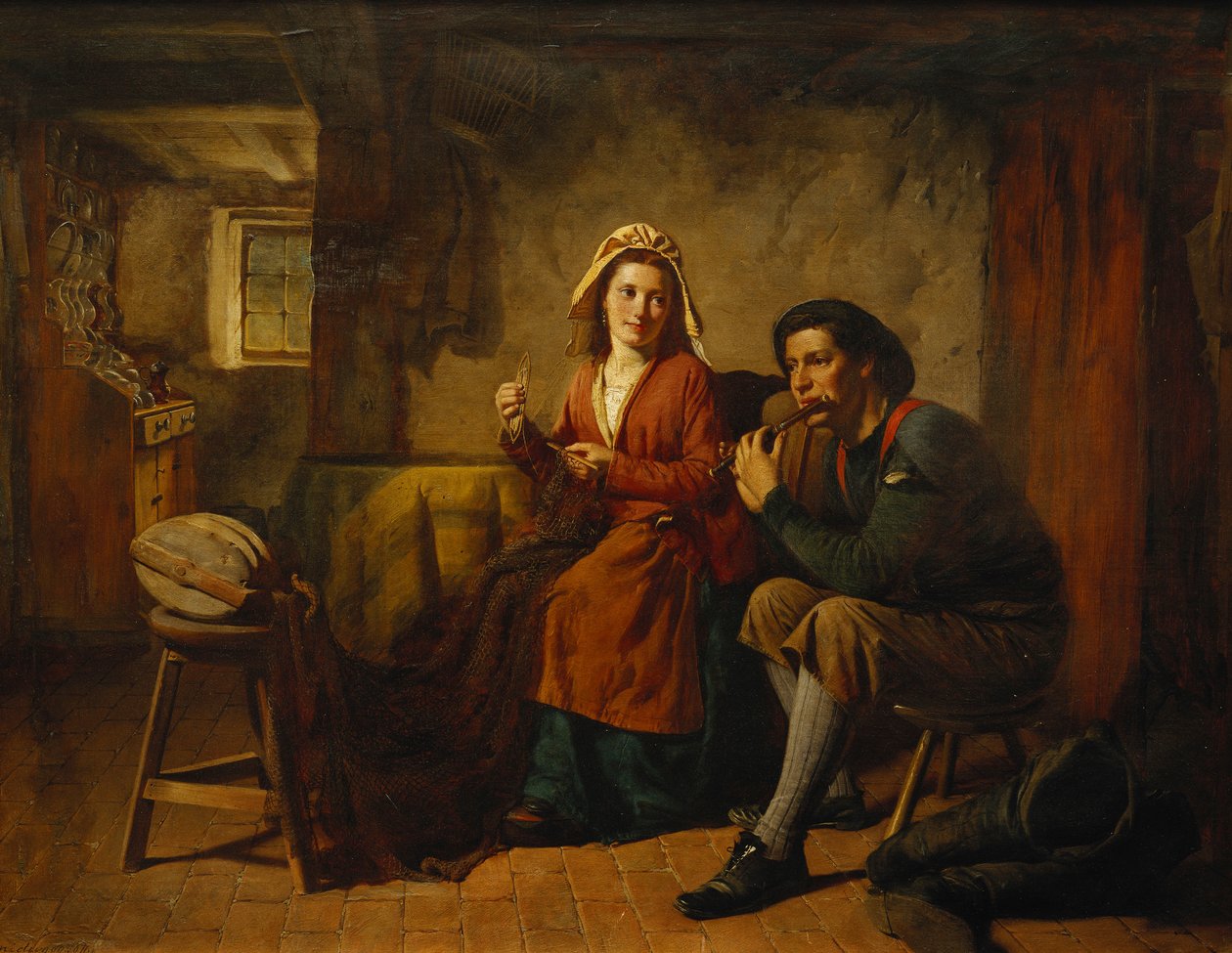 A háló javítása alkotó: William Henry Midwood