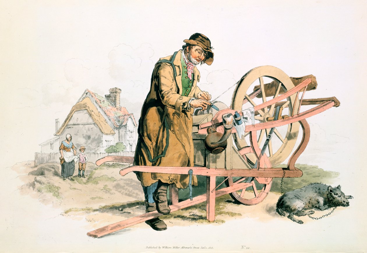 Késes daráló, 1808 alkotó: William Henry Pyne