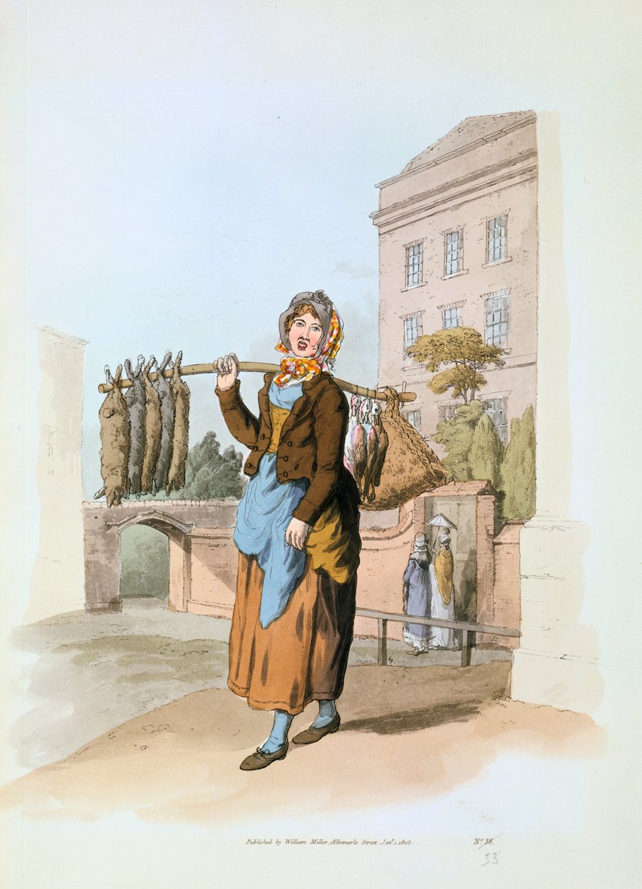 Nyúlárus, 1808 alkotó: William Henry Pyne