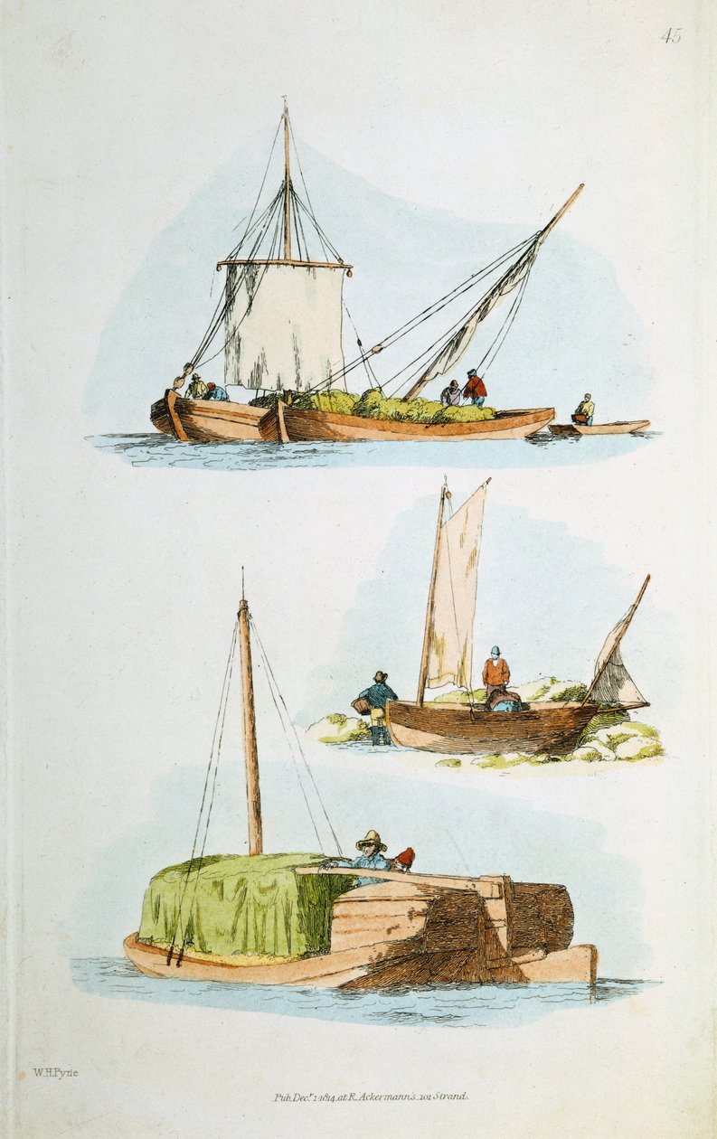 Hagyományos norfolki hajók, 1814 alkotó: William Henry Pyne
