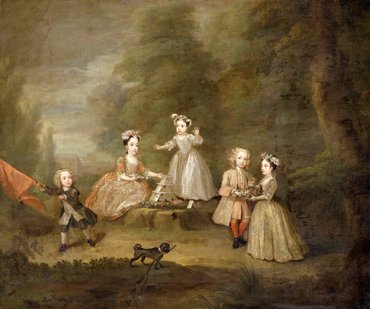 „Kártyavár”, 1730 alkotó: William Hogarth