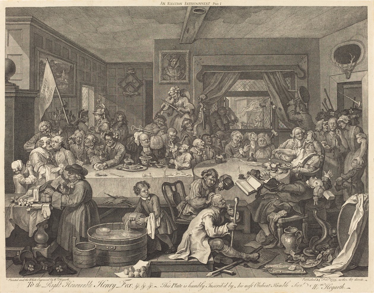 Egy választási szórakozás alkotó: William Hogarth