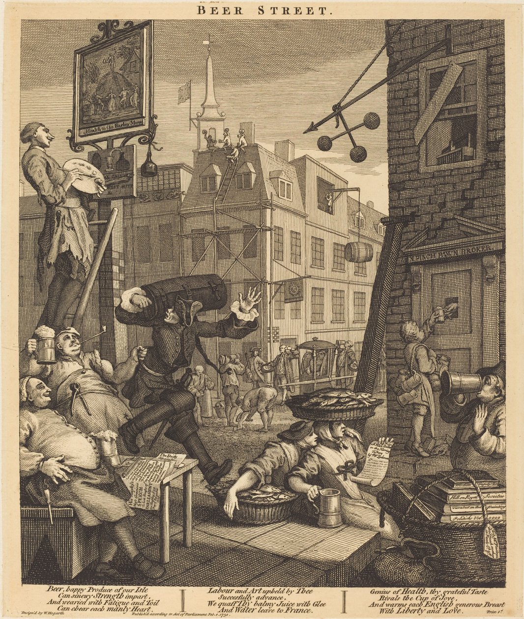 Sör utca alkotó: William Hogarth