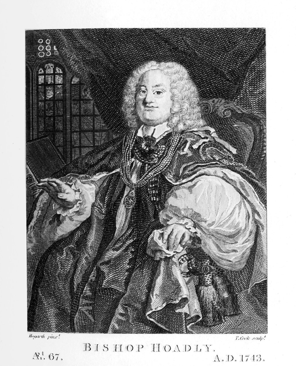 Hoadly püspök – William Hogarth alkotó: William Hogarth