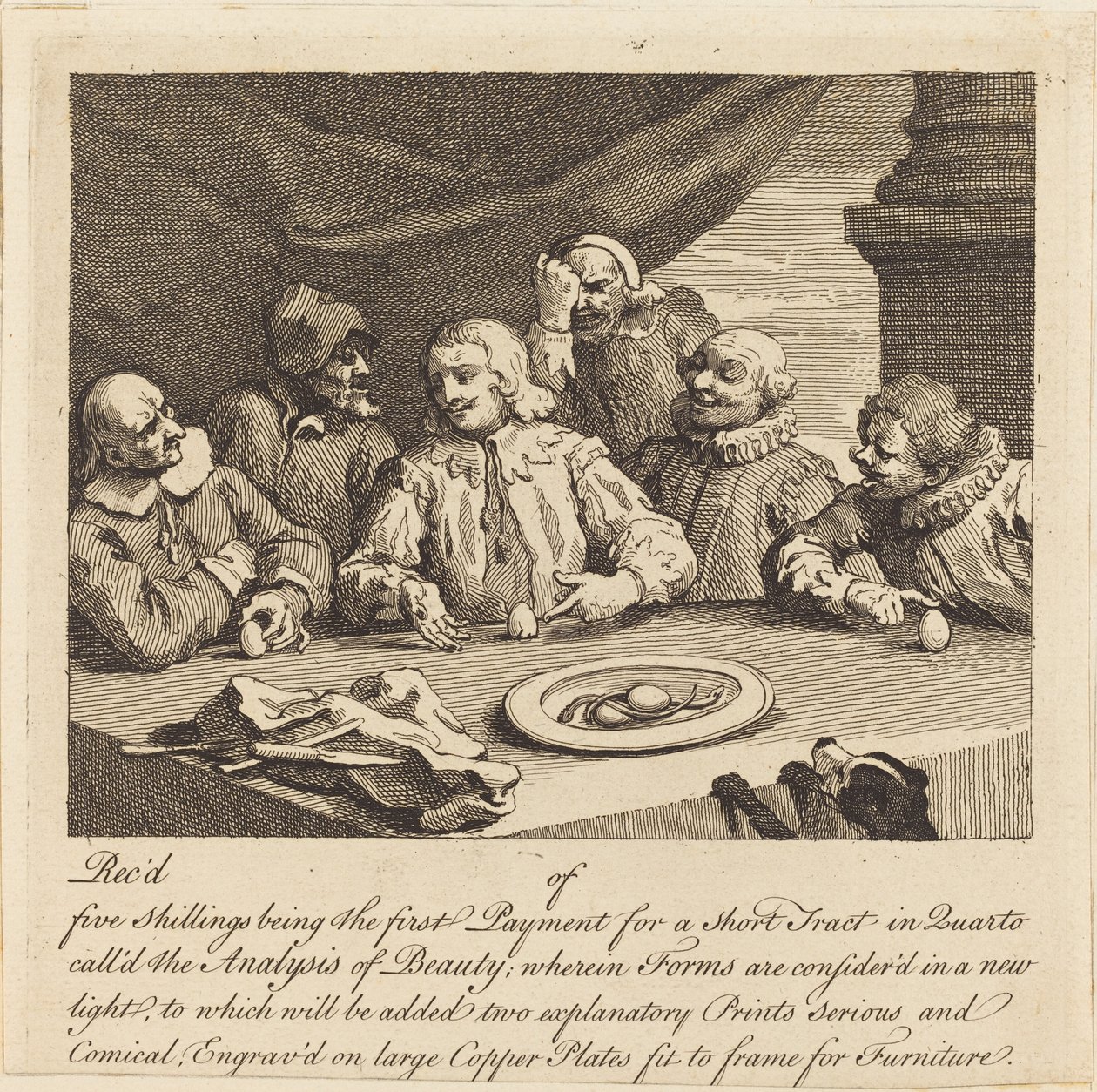 Kolumbusz feltöri a tojást alkotó: William Hogarth