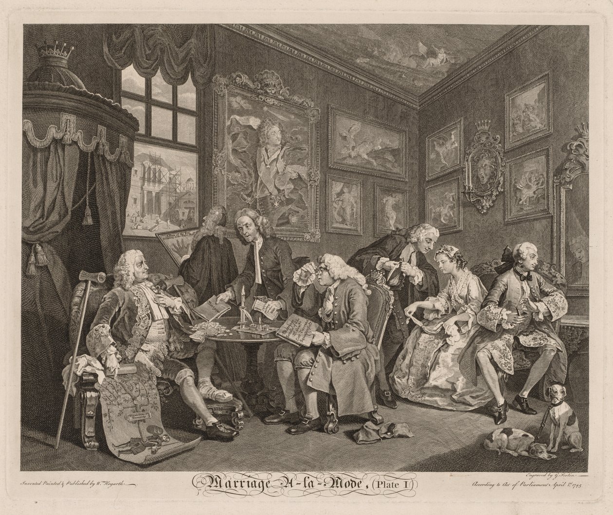 Divatos esküvő alkotó: William Hogarth
