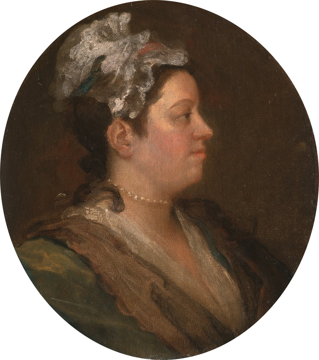 Mary Hogarth (1699-1741), 1740 körül (beszélgetés előtt) (lásd: 174877) alkotó: William Hogarth