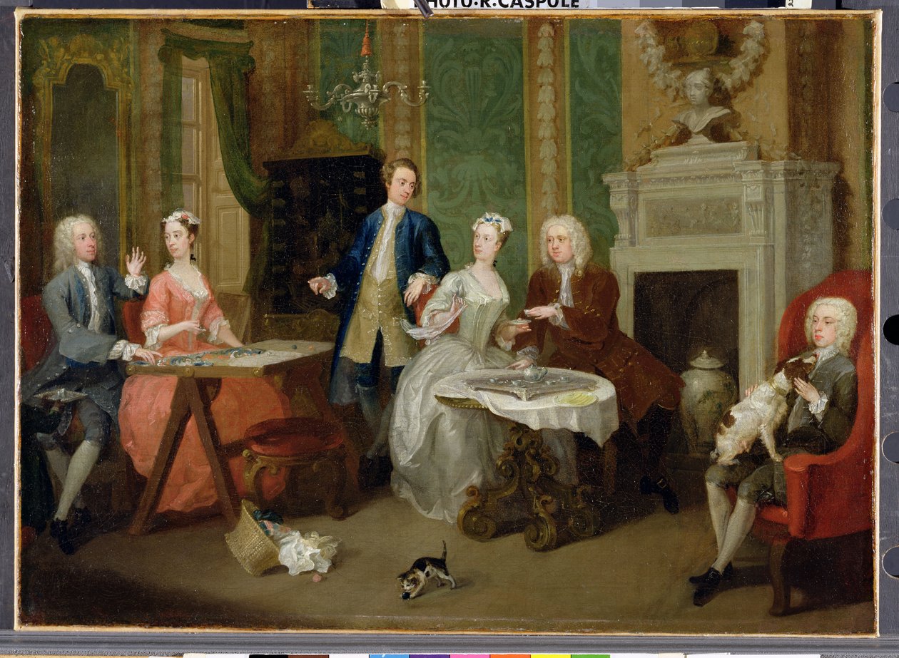 Egy család portréja, 1730-as évek alkotó: William Hogarth