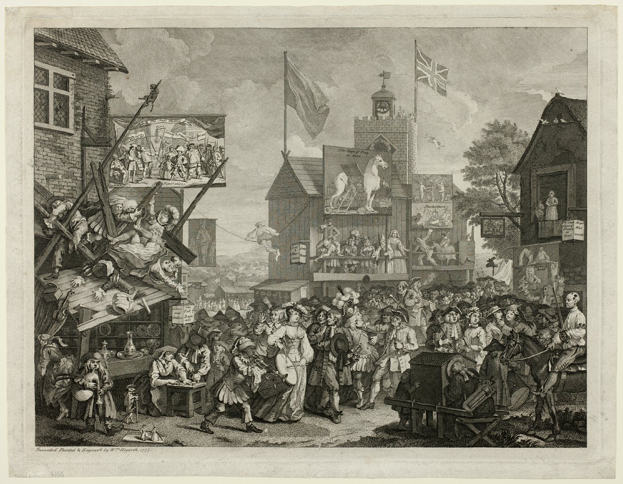 Southwark Vásár alkotó: William Hogarth