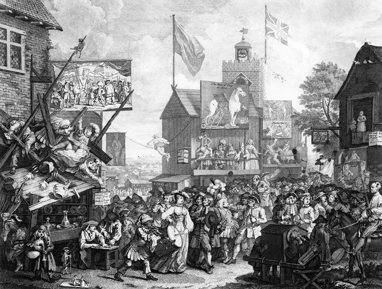Southwarki vásár, 1733 alkotó: William Hogarth
