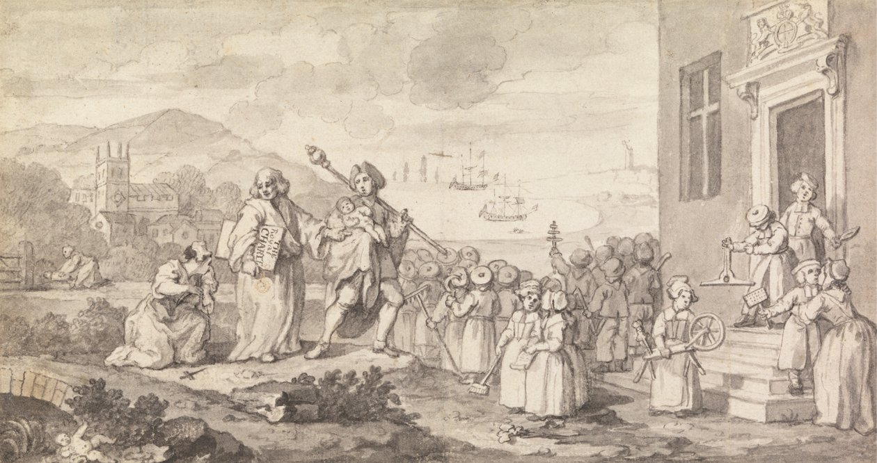 Tanulmány az alapítóknak alkotó: William Hogarth