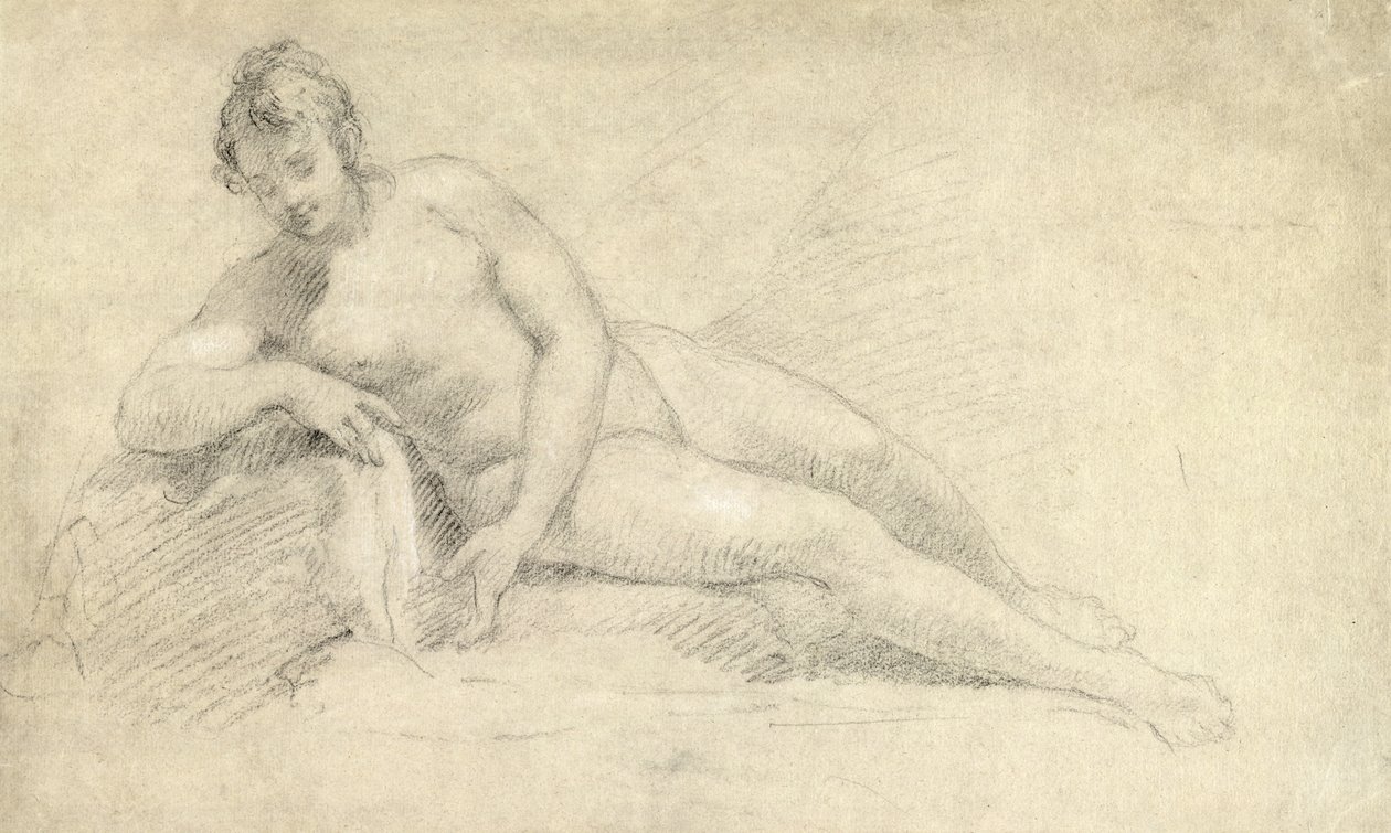 Tanulmány egy női aktról alkotó: William Hogarth
