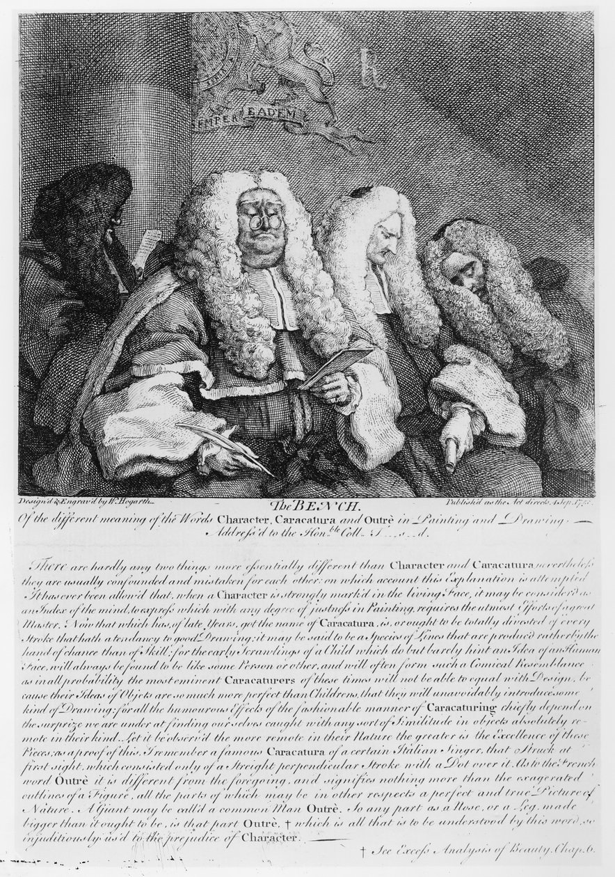 A pad, 1758 alkotó: William Hogarth