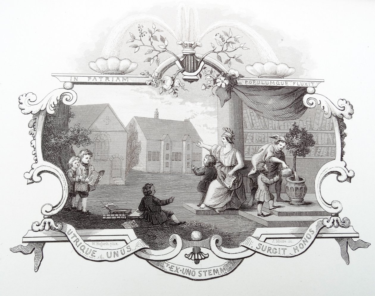 Jegy a tivertoni iskolai lakomára alkotó: William Hogarth
