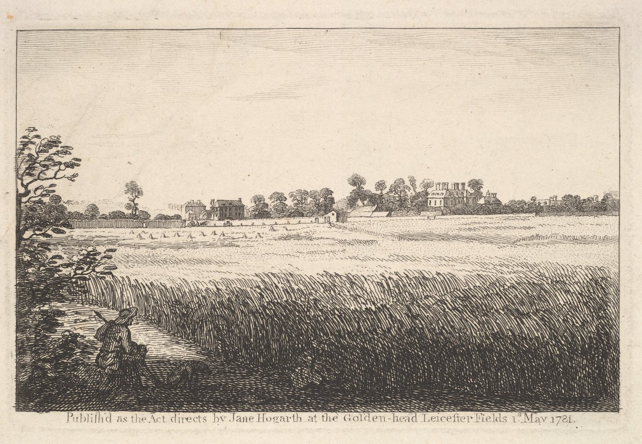 A Ranbys-ház látképe, 1781. május 1. alkotó: William Hogarth