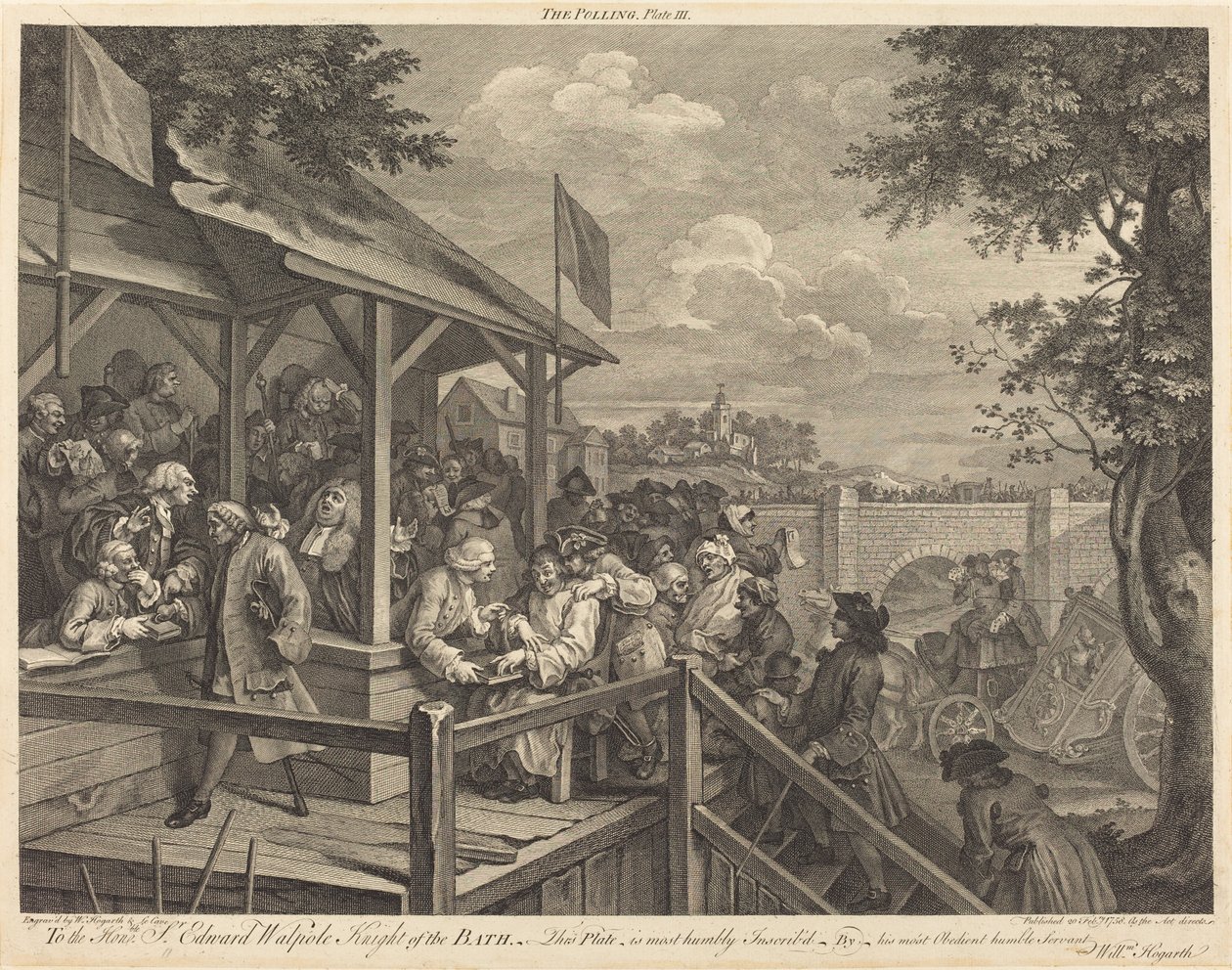 A szavazás alkotó: William Hogarth and Francois Morellon de La Cave