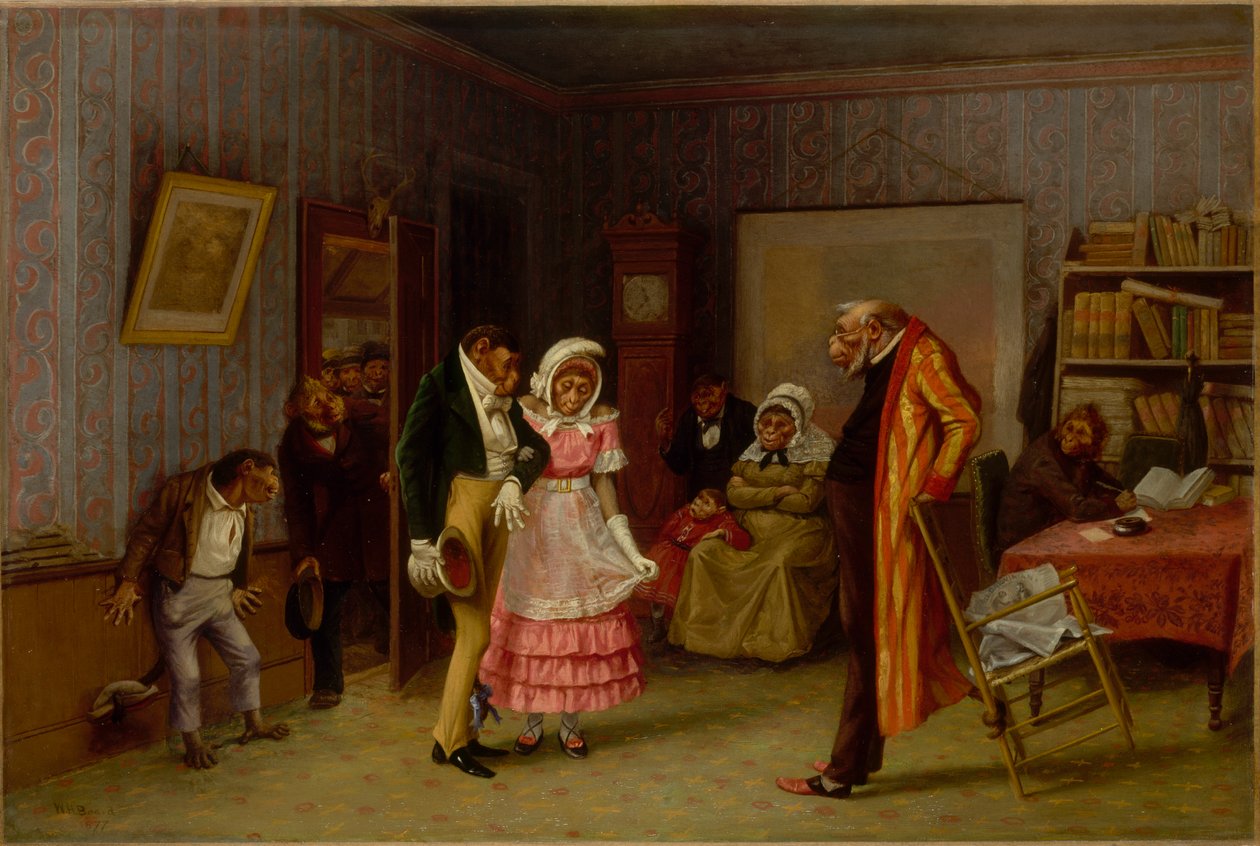 A szökött meccs, 1877. alkotó: William Holbrook Beard