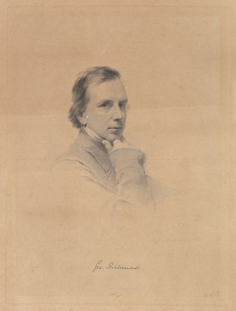 George Richmond – Önarckép, 1850-70. alkotó: William Holl