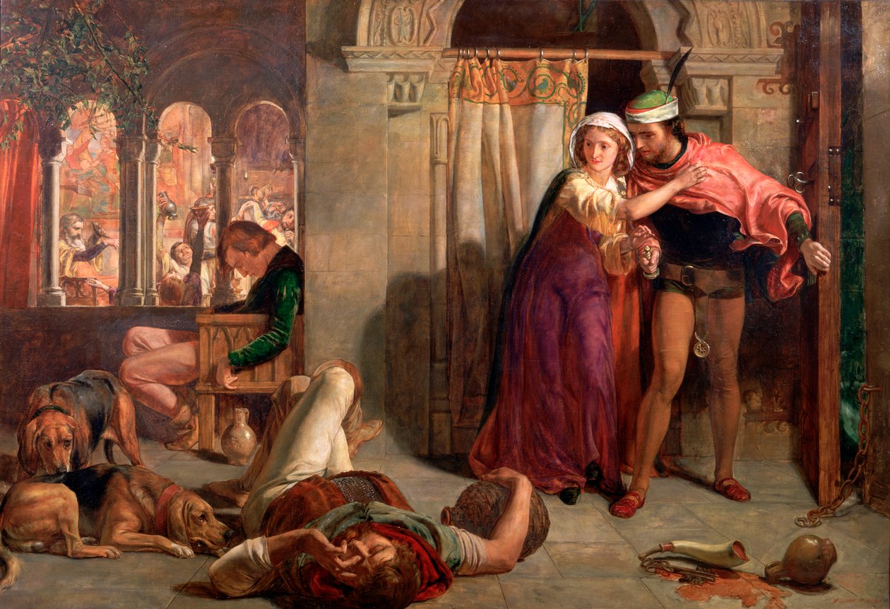 „Szent Ágnes estéje”, 1848 alkotó: William Holman Hunt