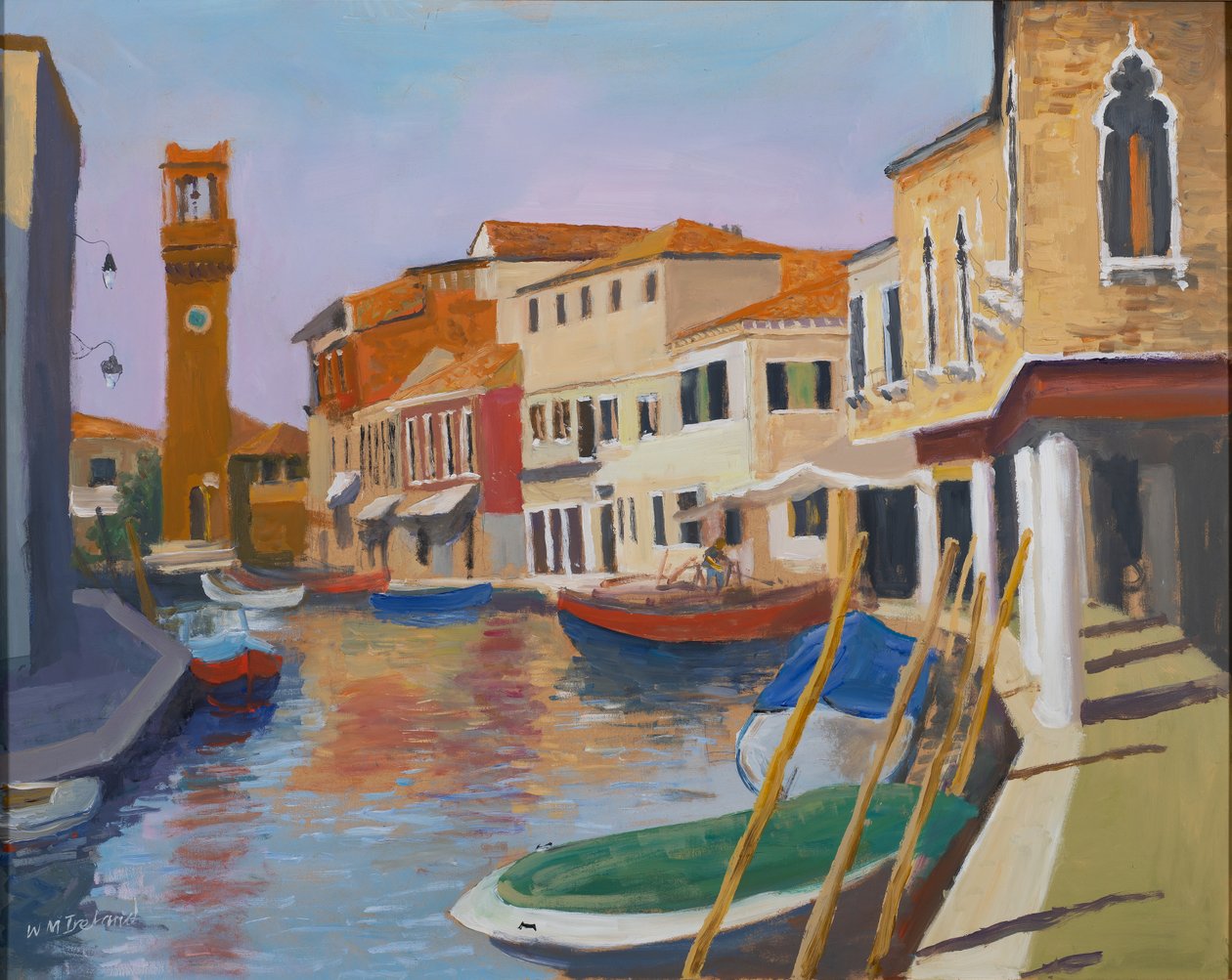 Burano Óratorony, 2000 (olaj a fedélzeten) alkotó: William Ireland