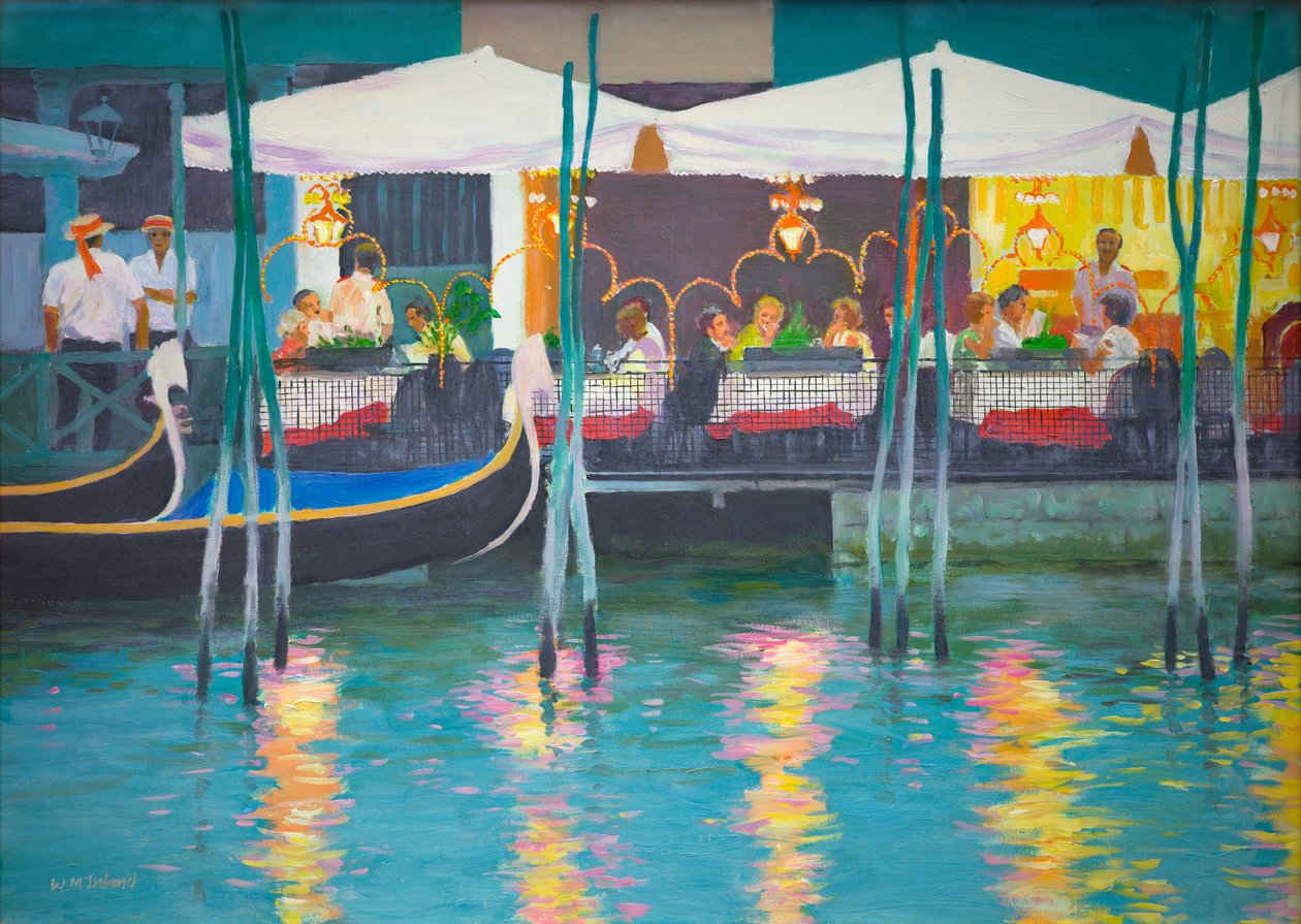 Venice Café (olaj a fedélzeten) alkotó: William Ireland