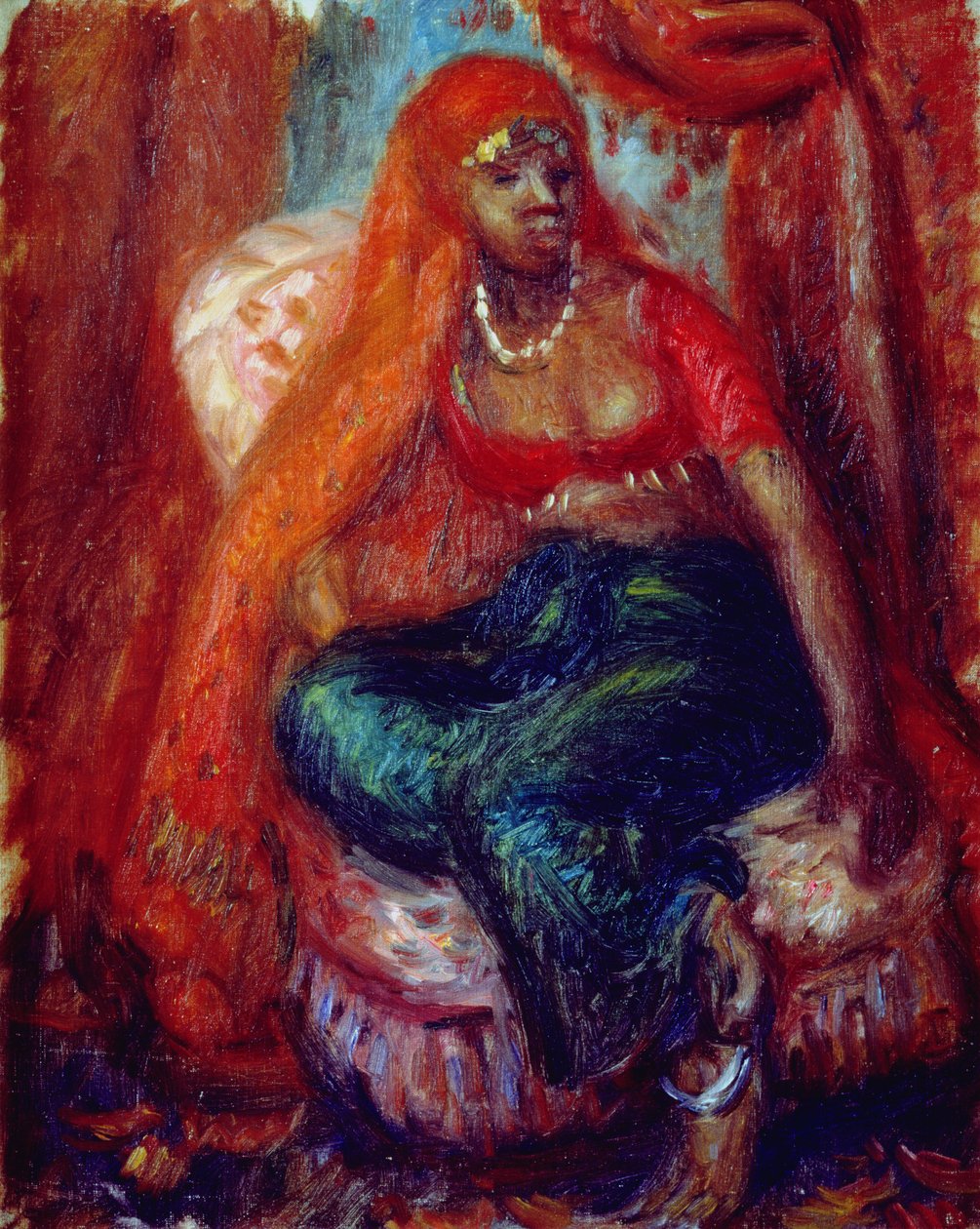 Fekete nő jelmezben alkotó: William James Glackens