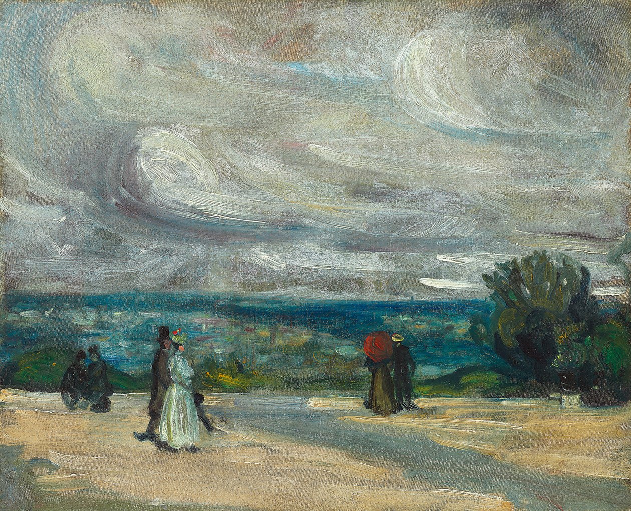 The Terrace (olaj, vászon) alkotó: William James Glackens