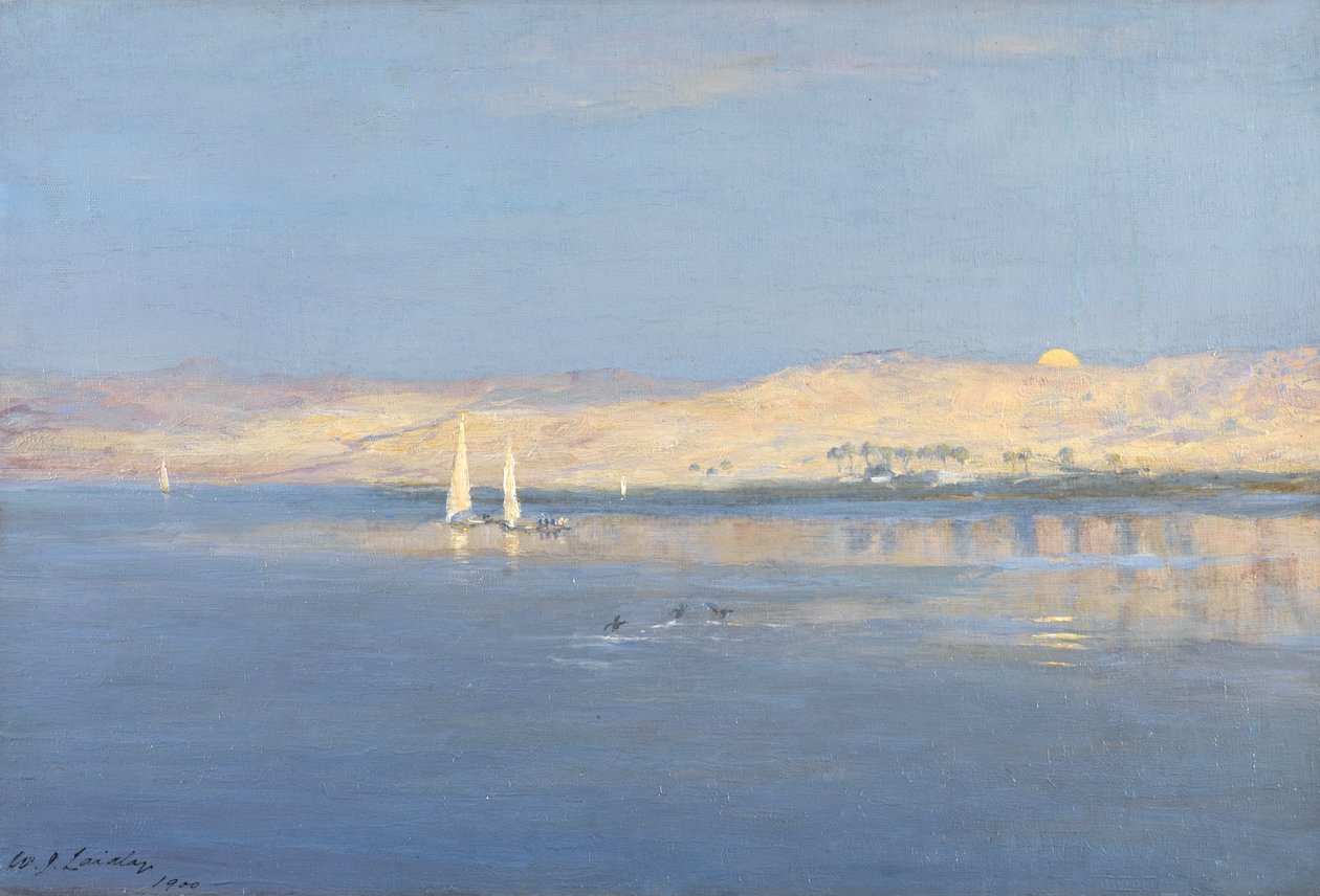 Hold felkelő a Níluson, 1900 alkotó: William James Laidlay