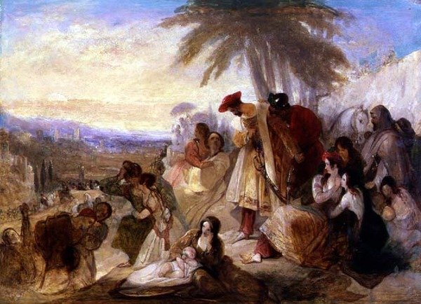 Byron Laments (olaj, vászon) alkotó: William James Muller