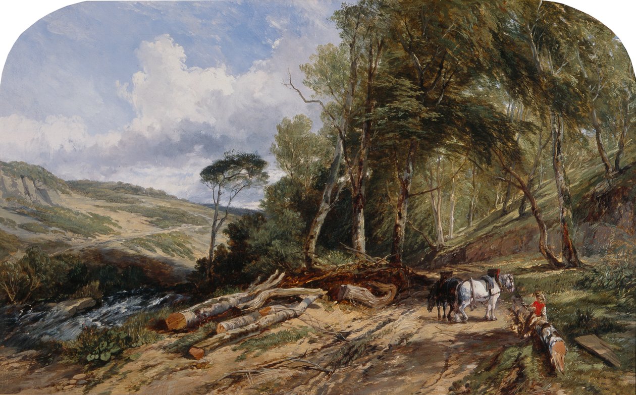 Faszállítás (olaj, vászon) alkotó: William James Muller