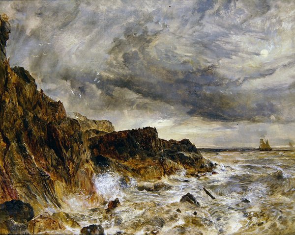 Llanddwyn Rocks (olaj, vászon) alkotó: William Joseph J.C. Bond