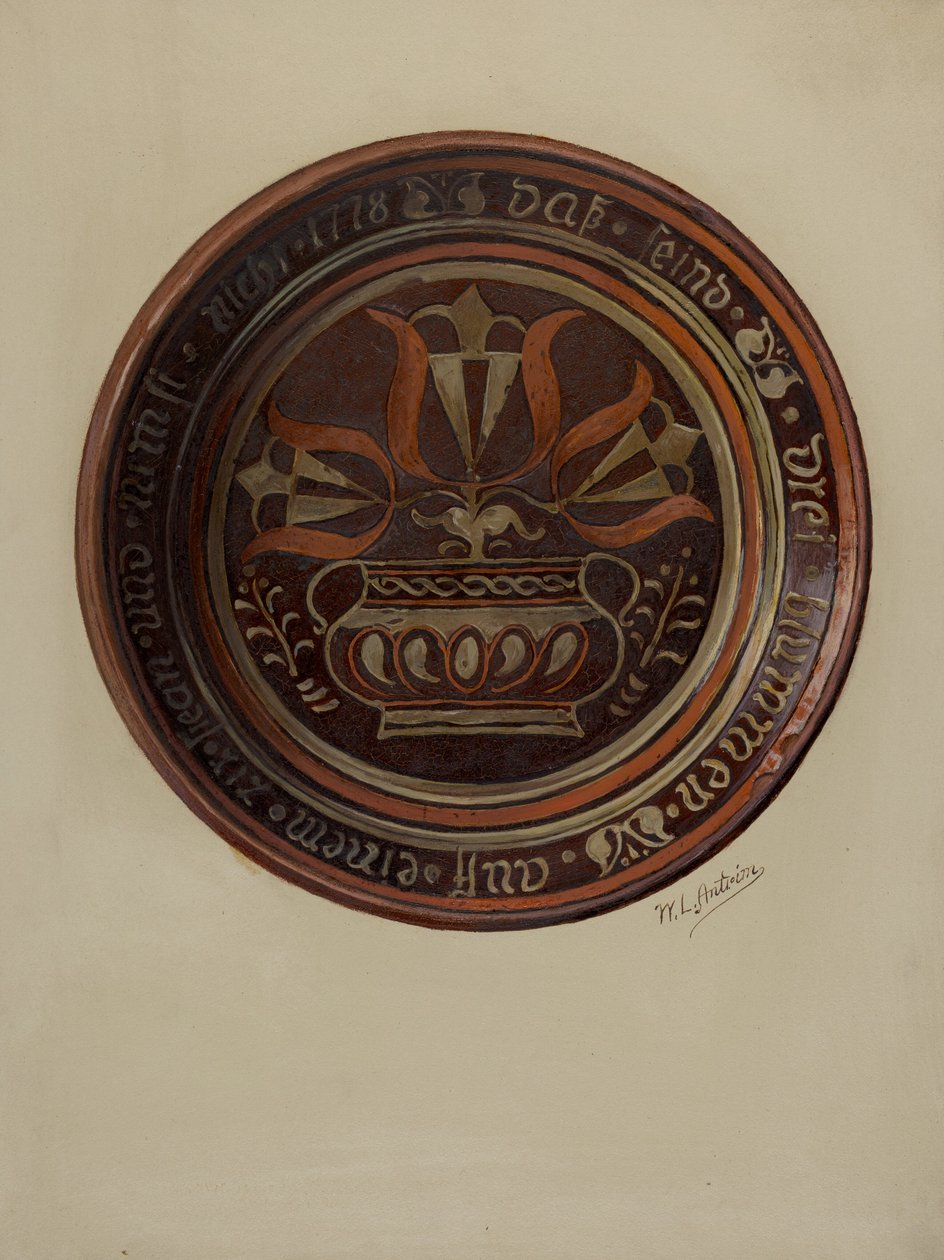 Pa. Német étel, c. 1937. alkotó: William L Antrim