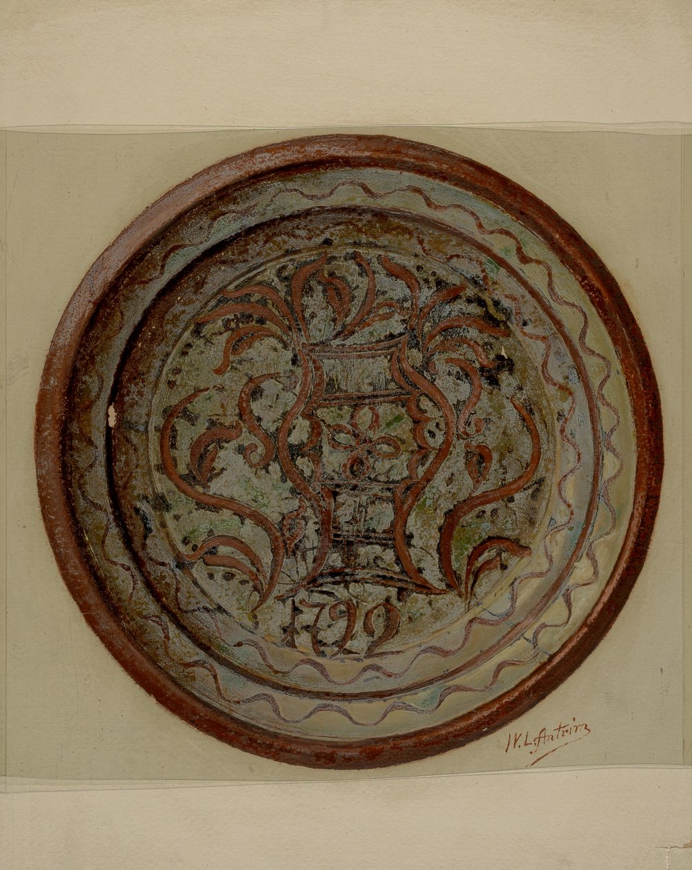 Pa. Német Tábla, c. 1937. alkotó: William L Antrim