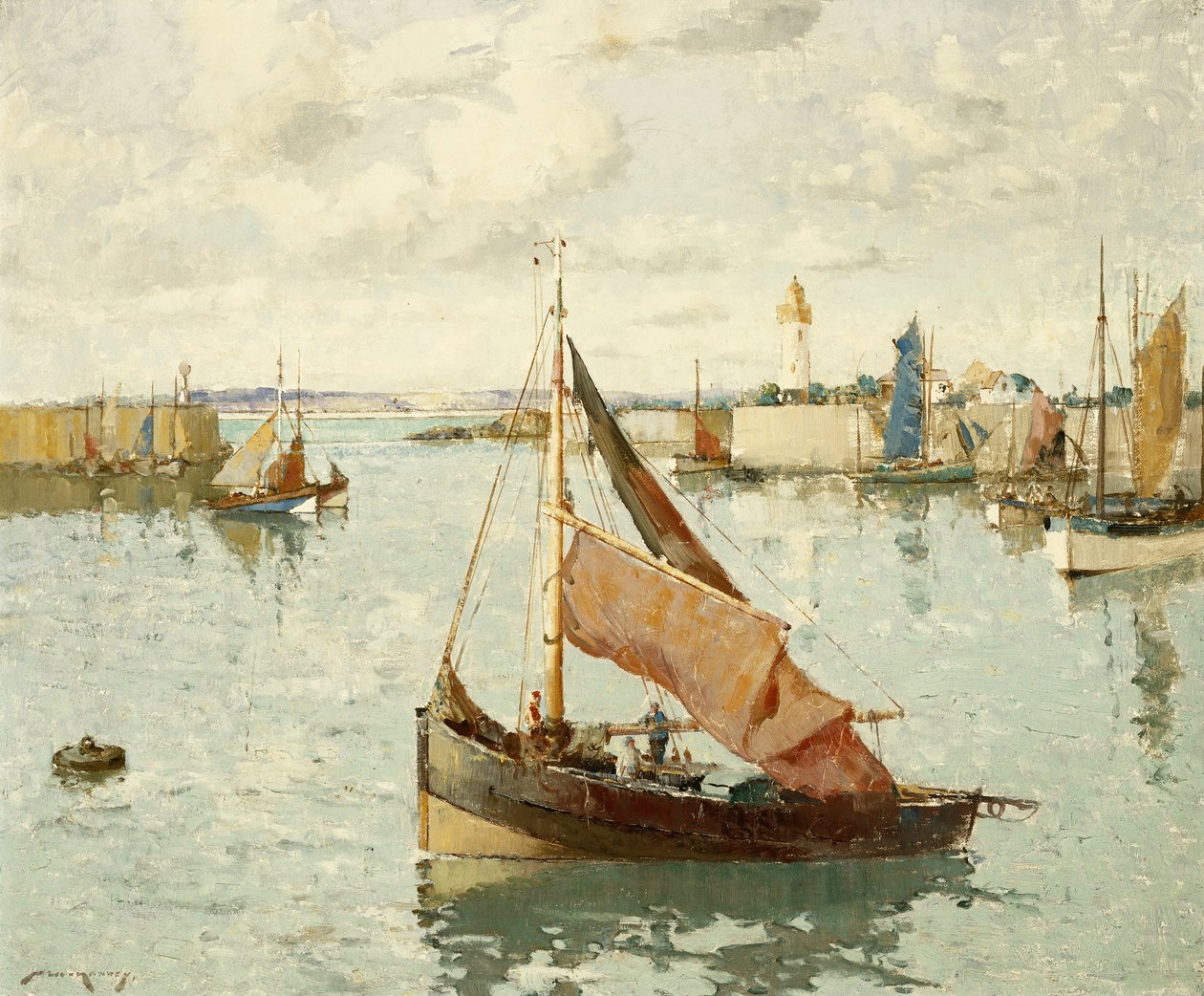 A Szajna torkolatának közelében alkotó: William Lee Hankey