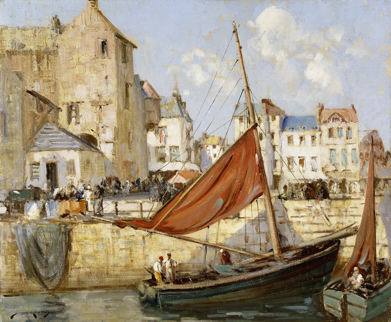 A kikötő, Honfleur alkotó: William Lee Hankey