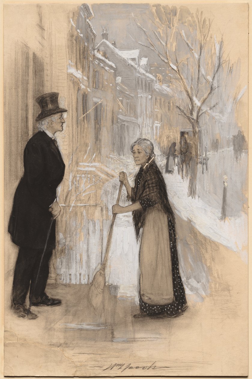 Vázlat a „Nem becsületesen elbocsátva” illusztrálására alkotó: William Leroy Jacobs