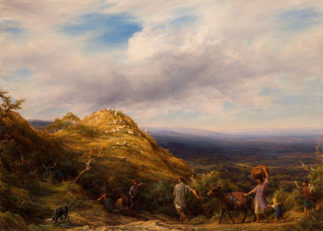 Erdős völgy és domb, 1865. alkotó: William Linnell