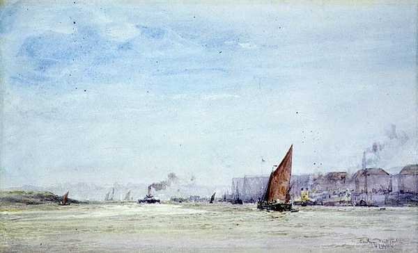 Chatham Dockyard alkotó: William Lionel Wyllie