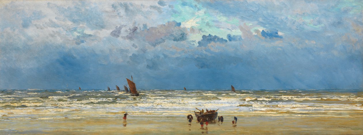 Újra otthon, 1880 körül alkotó: William Lionel Wyllie