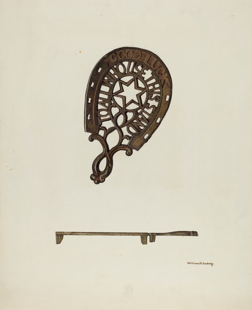Trivet, c. 1939. alkotó: William Ludwig