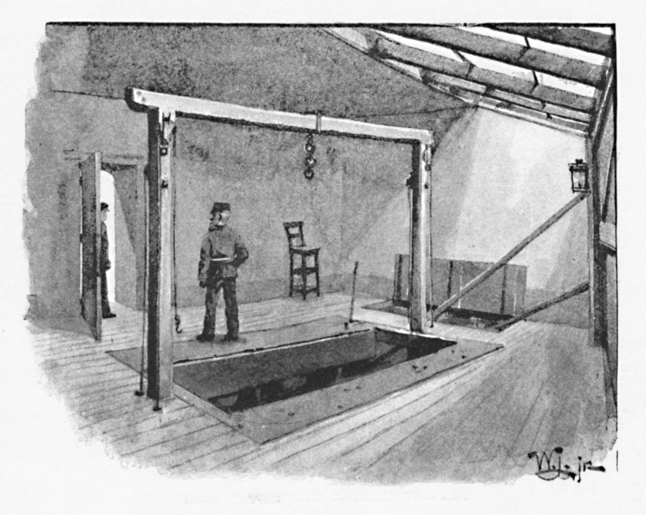 Newgate – Akasztófa, 1891 alkotó: William Luker