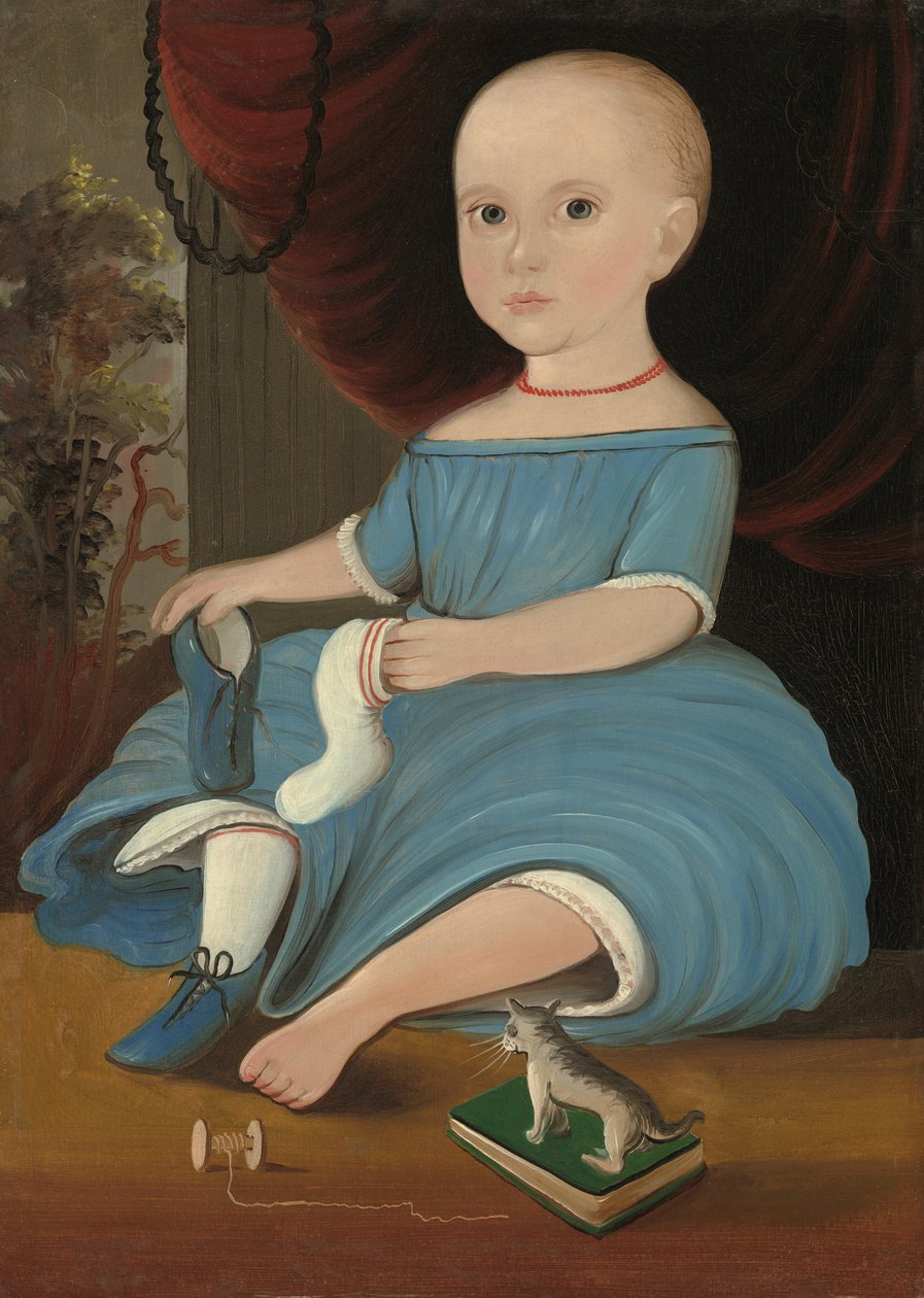Baby in Blue, c. 1845. alkotó: William Matthew Prior