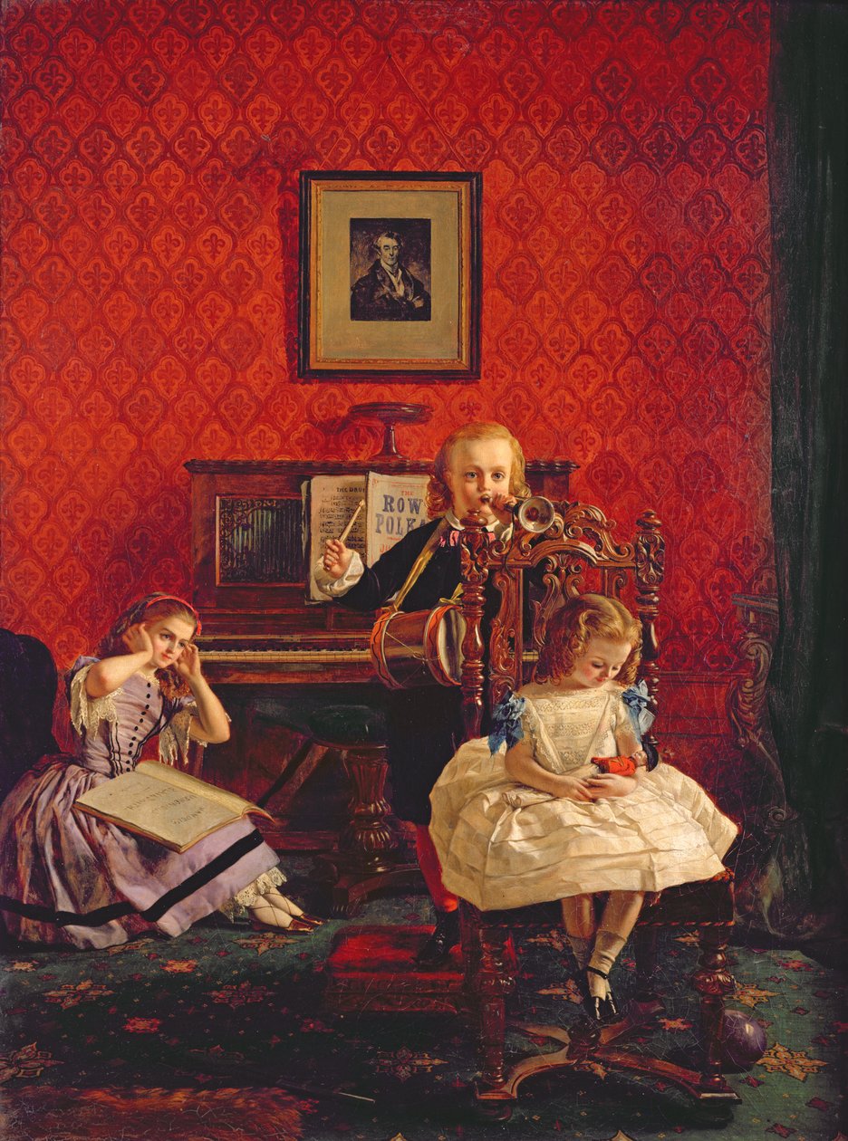 A zene varázsa, 1861 alkotó: William Maw Egley
