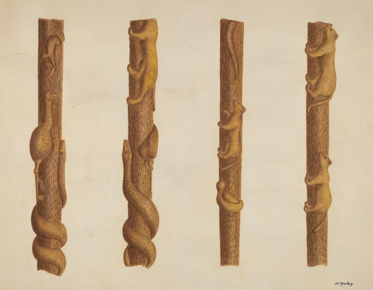 Sétapálca, c. 1940. alkotó: William McAuley