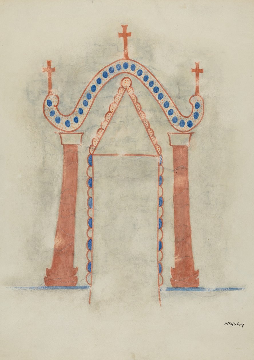 Falfestés, 1938. alkotó: William McAuley