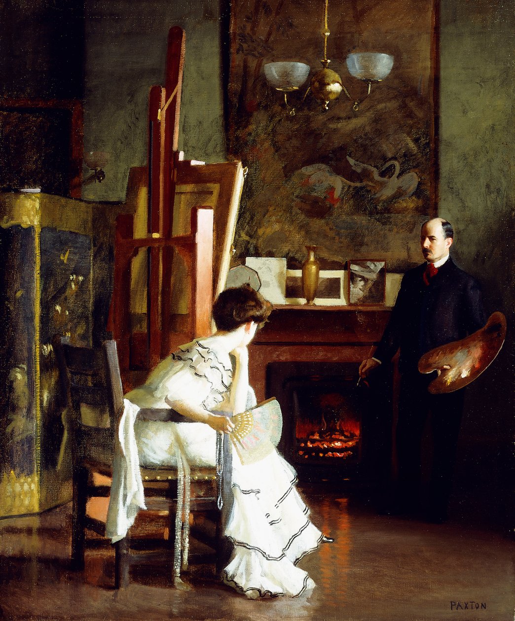 A Stúdióban alkotó: William McGregor Paxton